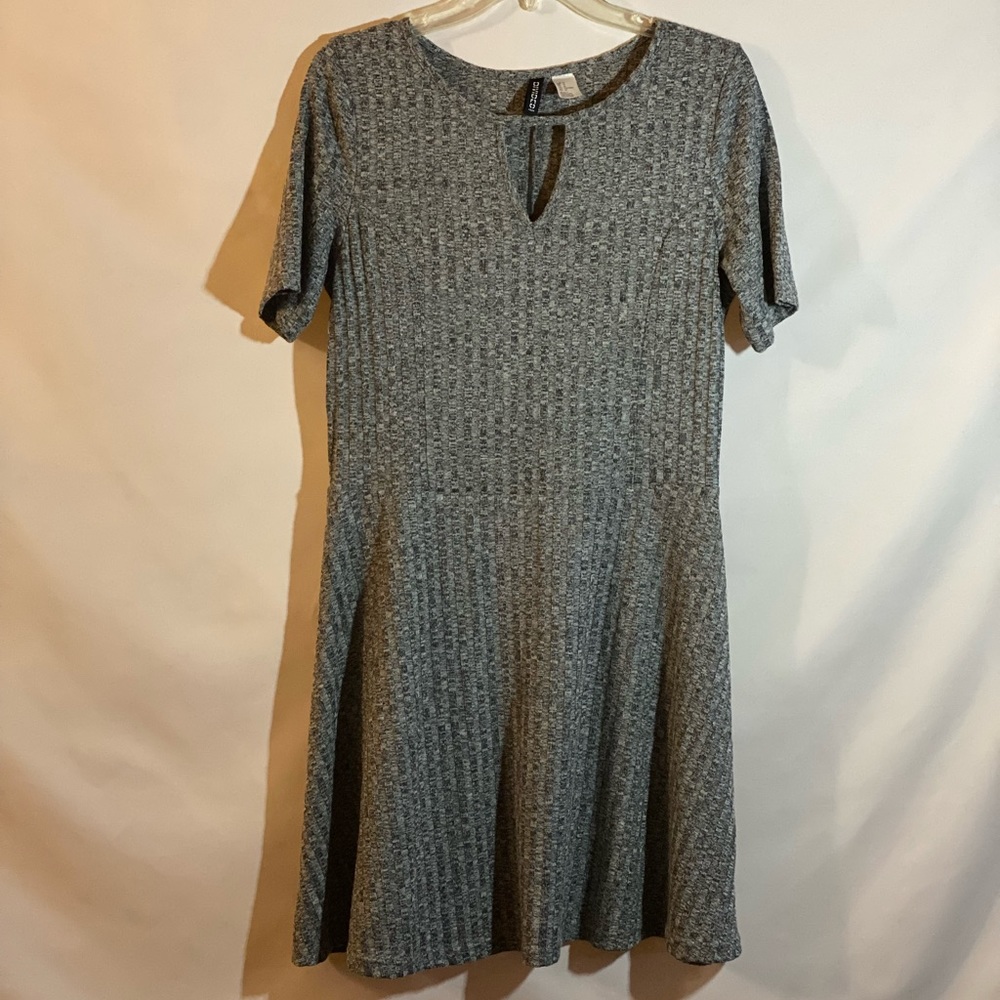 Gray Short Sleeved Dress